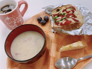 みんなで朝食を