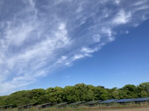 空を見ながら！